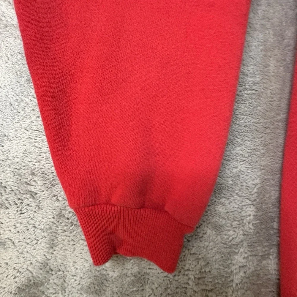 VTG Hanes Her Way Women's XL Red 1990 Christmas Penguin Sweatshirt Made in USA